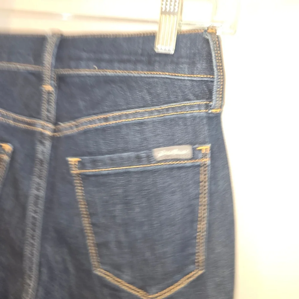 Eddie Bauer Slim Straight Jeans 0 Womens Dark Travex Sorbtek High Rise Curvy